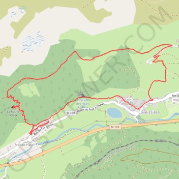 Itinéraire Laveissiere Cantal, distance, dénivelé, altitude, carte, profil, trace GPS