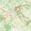 Itinéraire VTT Chermignac 17(au sud de Sainte), distance, dénivelé, altitude, carte, profil, trace GPS