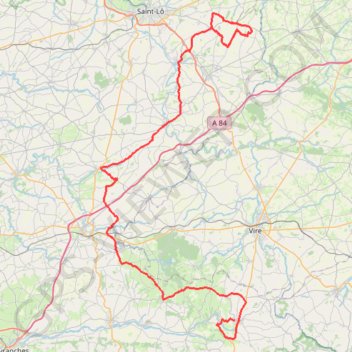 Itinéraire TM2025 ET4 St Jean D'elle Sourdeval V2-19423570, distance, dénivelé, altitude, carte, profil, trace GPS