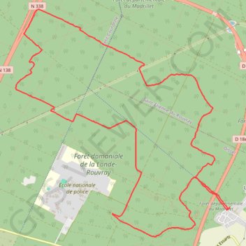 Itinéraire Randonnée Fôret de Oissel, distance, dénivelé, altitude, carte, profil, trace GPS