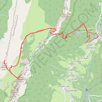Itinéraire Aup du Seuil en Chartreuse, distance, dénivelé, altitude, carte, profil, trace GPS