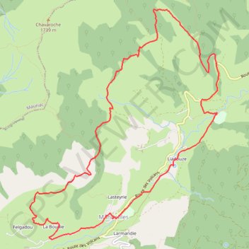 Itinéraire Randonnée sur les hauteurs de Mandailles-Saint-Julien (Cantal), distance, dénivelé, altitude, carte, profil, trace GPS