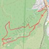 Itinéraire Rocher des Monges, distance, dénivelé, altitude, carte, profil, trace GPS