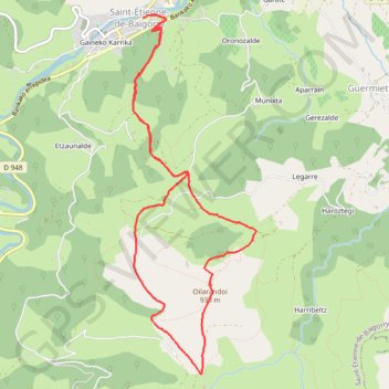 Itinéraire Oylarandoy, distance, dénivelé, altitude, carte, profil, trace GPS