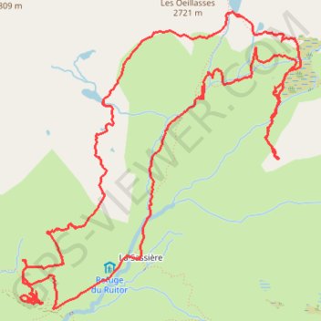 Itinéraire Lac du petit, distance, dénivelé, altitude, carte, profil, trace GPS