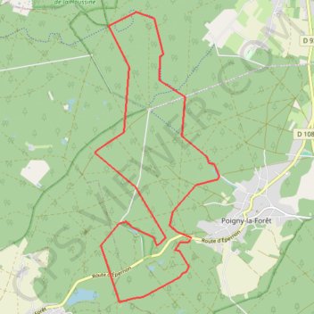 Itinéraire Forêt de Rambouillet, distance, dénivelé, altitude, carte, profil, trace GPS