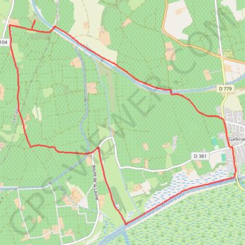 Itinéraire Autour de Gallician par le canal, distance, dénivelé, altitude, carte, profil, trace GPS