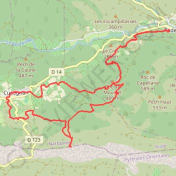 Itinéraire vsptc, distance, dénivelé, altitude, carte, profil, trace GPS