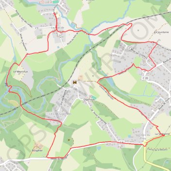 Itinéraire Autour du mas de Laurence, distance, dénivelé, altitude, carte, profil, trace GPS