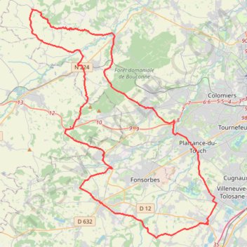 Itinéraire 2020 05 24 C3 Concentration Castera, distance, dénivelé, altitude, carte, profil, trace GPS