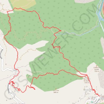 Itinéraire Circuit du Collet Saint Andre, distance, dénivelé, altitude, carte, profil, trace GPS