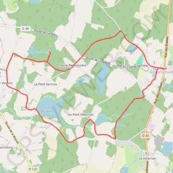 Itinéraire Commenailles 1, 22 déc. 2021, distance, dénivelé, altitude, carte, profil, trace GPS