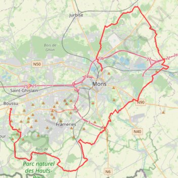 Itinéraire new, distance, dénivelé, altitude, carte, profil, trace GPS