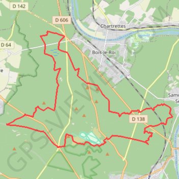 Itinéraire Forêt de Fontainebleau - Nord - 313 - UtagawaVTT.com, distance, dénivelé, altitude, carte, profil, trace GPS