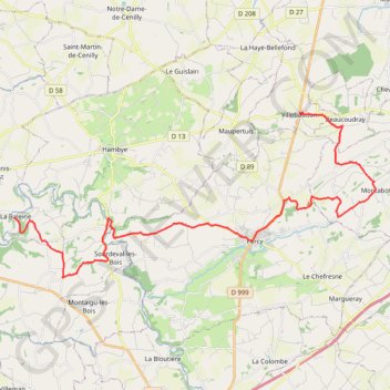 Itinéraire Matin, distance, dénivelé, altitude, carte, profil, trace GPS