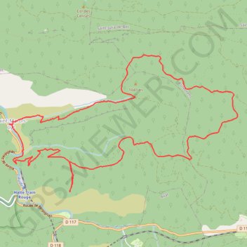 Itinéraire Saint-Martin-Lys, distance, dénivelé, altitude, carte, profil, trace GPS