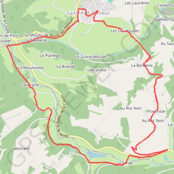 Itinéraire Boucle_du_Pont_Roudier_INSEE_24379, distance, dénivelé, altitude, carte, profil, trace GPS