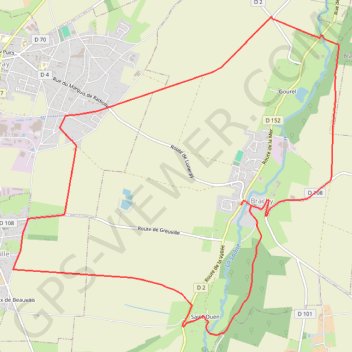 Itinéraire Du chemin vert au chemin de fer, distance, dénivelé, altitude, carte, profil, trace GPS