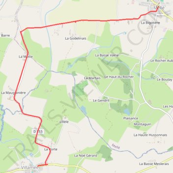 Itinéraire 0 - 12.villamee_melle-19326712-1784653256-770, distance, dénivelé, altitude, carte, profil, trace GPS