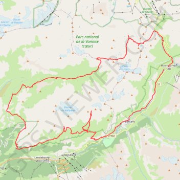 Itinéraire Tour du grand Roc Noir et de Méan Martin, distance, dénivelé, altitude, carte, profil, trace GPS