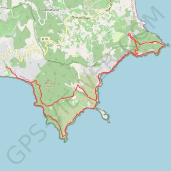 Itinéraire Randonnée des 3 caps, distance, dénivelé, altitude, carte, profil, trace GPS