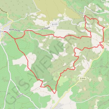 Itinéraire Azillanet - Le Vernis Les Mouleyres et le chemin de Serge, distance, dénivelé, altitude, carte, profil, trace GPS