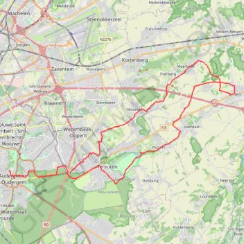 Itinéraire bertem, distance, dénivelé, altitude, carte, profil, trace GPS