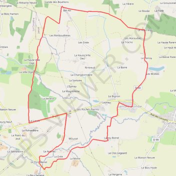 Itinéraire La Ronde des Espiègles - Sainte-Colombe, distance, dénivelé, altitude, carte, profil, trace GPS