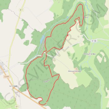 Itinéraire Nogent "circuit du cul de sac", distance, dénivelé, altitude, carte, profil, trace GPS