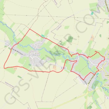Itinéraire Balade du menhir, distance, dénivelé, altitude, carte, profil, trace GPS