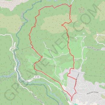 Itinéraire Saint CEZAIRE 06, distance, dénivelé, altitude, carte, profil, trace GPS