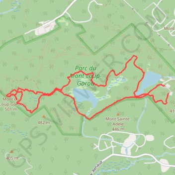 Itinéraire Mont du Loup-Garou en boucle, distance, dénivelé, altitude, carte, profil, trace GPS