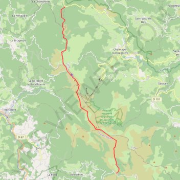 Itinéraire Traversée du Forez : du col de la Loge au col des Supeyres, distance, dénivelé, altitude, carte, profil, trace GPS