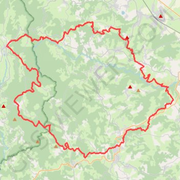Itinéraire Randonnée à Saint-Antheme, distance, dénivelé, altitude, carte, profil, trace GPS