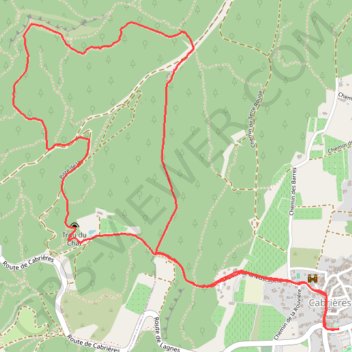 Itinéraire Randonnée Cabrières, distance, dénivelé, altitude, carte, profil, trace GPS