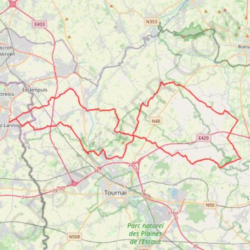 Itinéraire Brevet de Lys les Lannoy, distance, dénivelé, altitude, carte, profil, trace GPS
