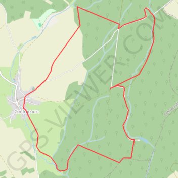 Itinéraire La forêt et les hommes - Confracourt, distance, dénivelé, altitude, carte, profil, trace GPS