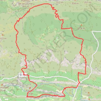 Itinéraire Le Destet, distance, dénivelé, altitude, carte, profil, trace GPS
