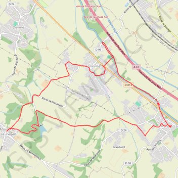 Itinéraire De Montbrun-Lauragais au Canal du Midi, distance, dénivelé, altitude, carte, profil, trace GPS