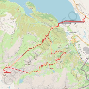 Itinéraire Lac noir, lac blanc, Pointe Droset depuis le Mont Cenis, distance, dénivelé, altitude, carte, profil, trace GPS