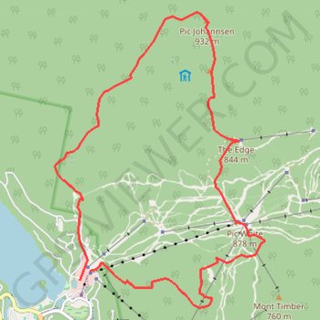 Itinéraire Mont-Tremblant, distance, dénivelé, altitude, carte, profil, trace GPS