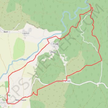 Itinéraire Lussan - Les Concluses, distance, dénivelé, altitude, carte, profil, trace GPS