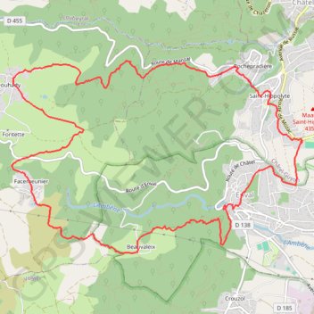 Itinéraire Le tour de Montaclier - Saint-Hippolyte, distance, dénivelé, altitude, carte, profil, trace GPS