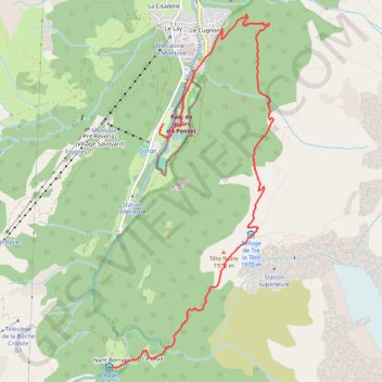 Itinéraire TMB jour 1, distance, dénivelé, altitude, carte, profil, trace GPS