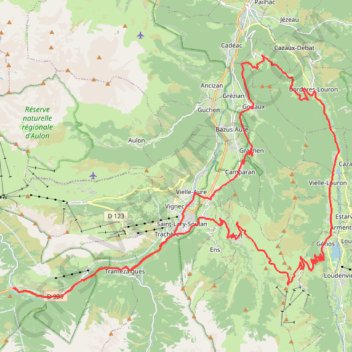 Itinéraire LanconAzetEstFabian, distance, dénivelé, altitude, carte, profil, trace GPS