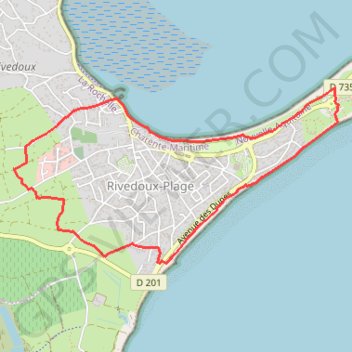 Itinéraire Les Gros Peux - Rivedoux, distance, dénivelé, altitude, carte, profil, trace GPS