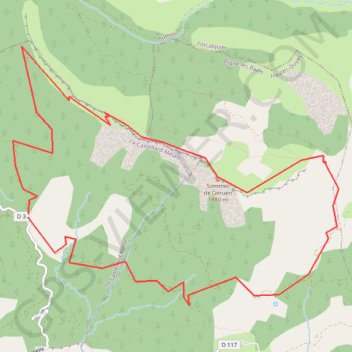 Itinéraire Tour de la crète de Guéruen, distance, dénivelé, altitude, carte, profil, trace GPS
