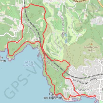 Itinéraire Bandol-Port d'Alon et retour, distance, dénivelé, altitude, carte, profil, trace GPS