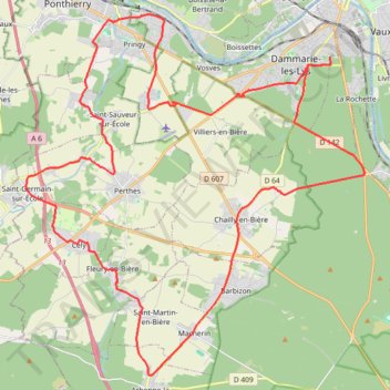 Itinéraire ESD 061 bis, distance, dénivelé, altitude, carte, profil, trace GPS