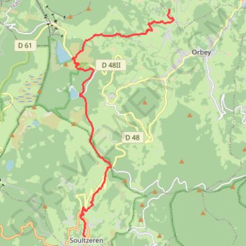 Itinéraire Traversée des Vosges - De Soultzeren à Lapoutroie, distance, dénivelé, altitude, carte, profil, trace GPS